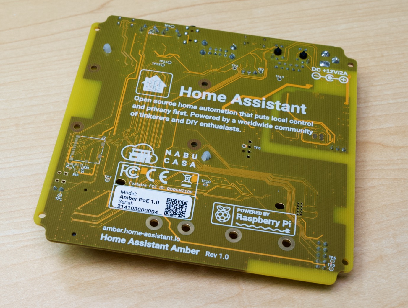 Home Assistant Yellow board - back side