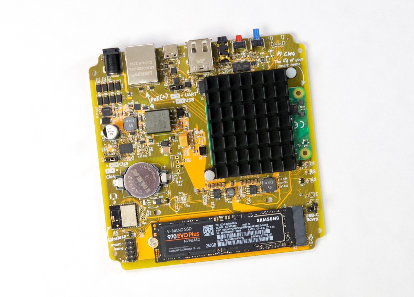Home Assistant Yellow board with SSD