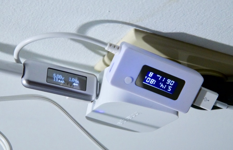 Innergie PowerJoy 30C USB-C wall power adapter - amperage readings