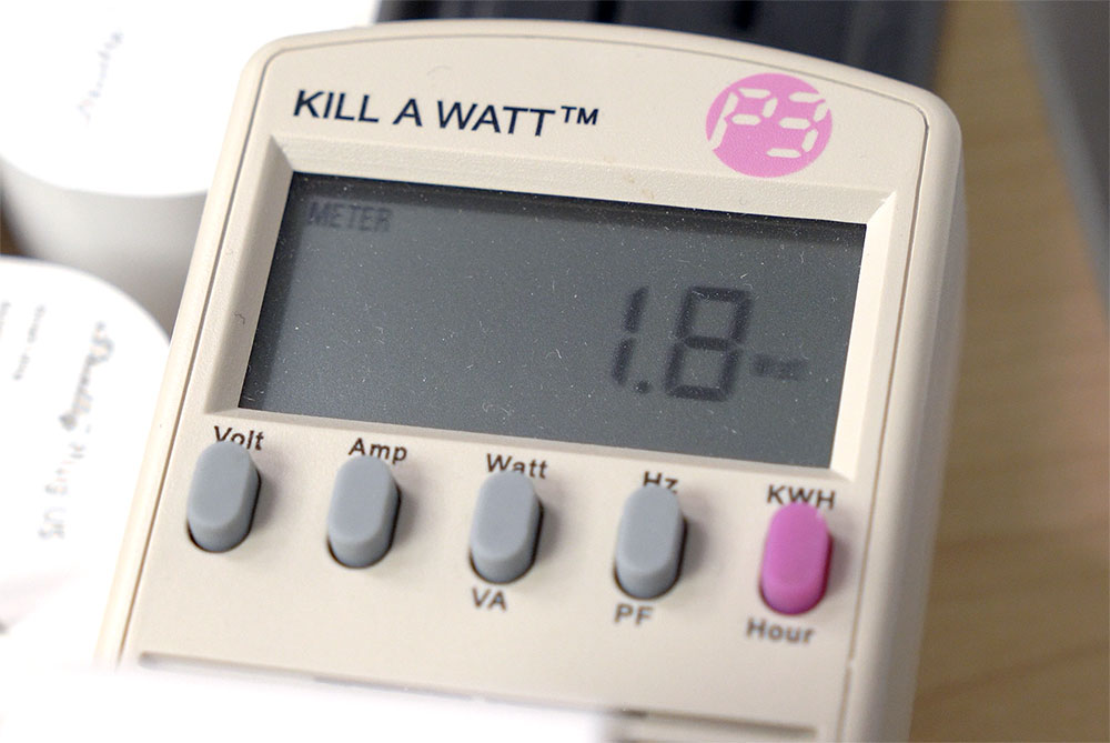 Kill-A-Watt Pi 5 idle power consumption