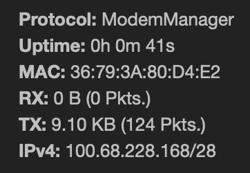 OpenWRT ModemManager TX only on 4G LTE modem
