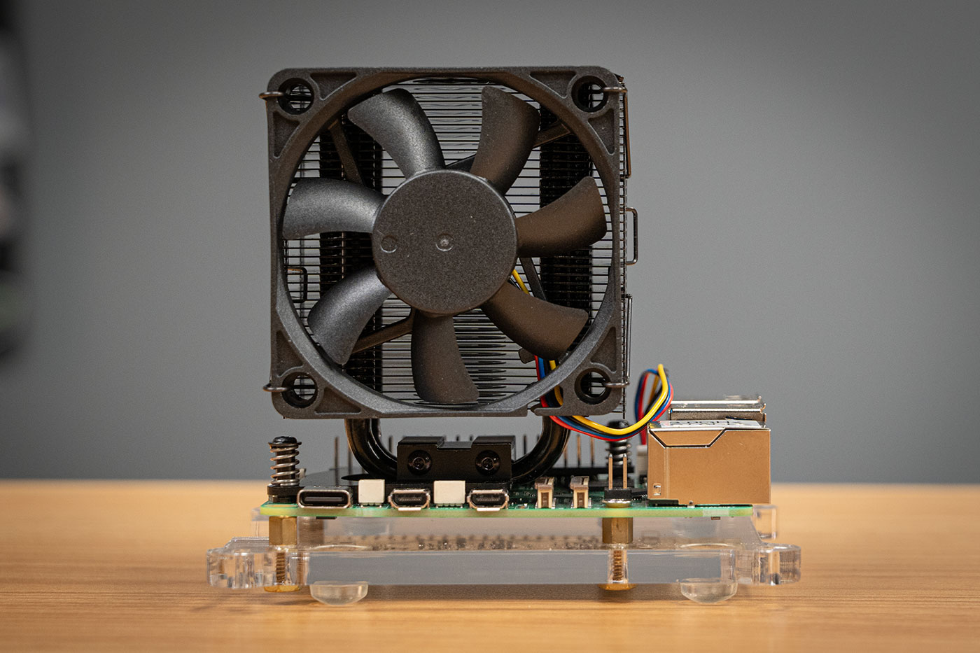 Raspberry Pi 5 with THRML tower cooler