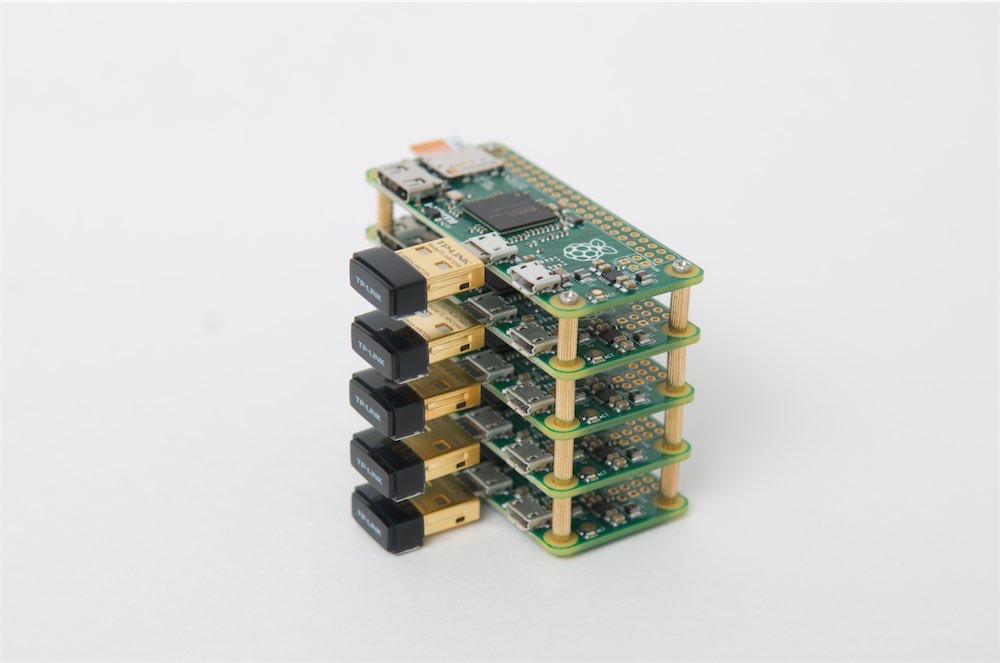 Raspberry Pi Dramble - mini Pi Zero cluster