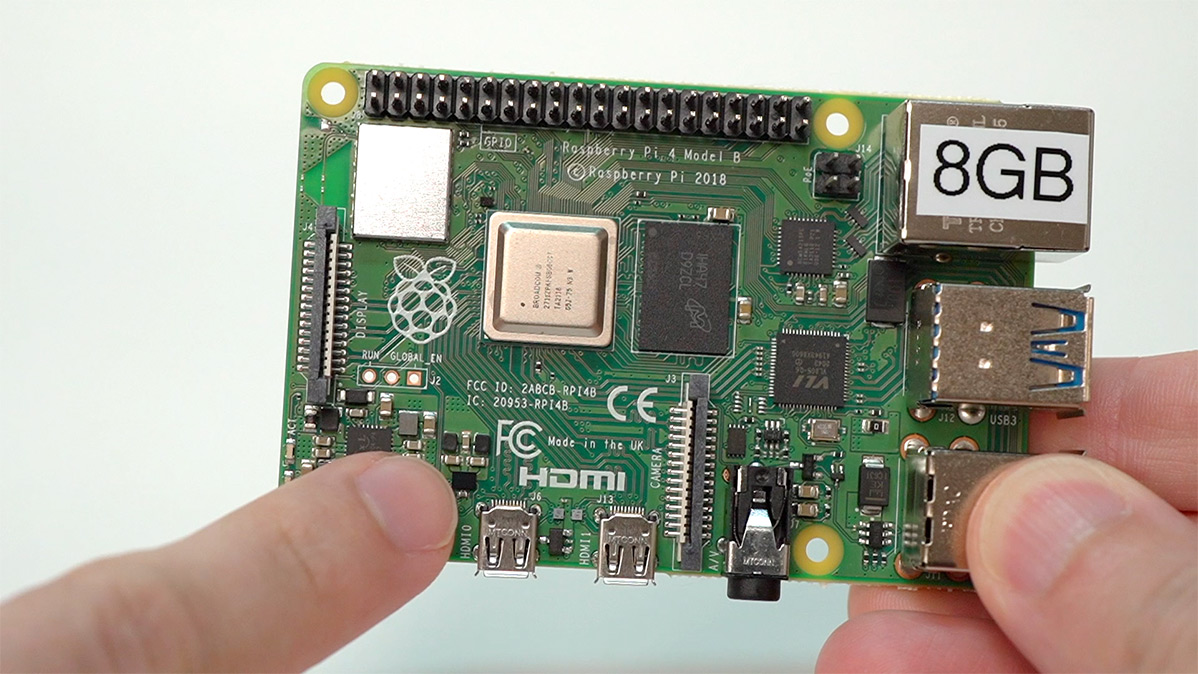 Power Circuit moved over by USB-C port on 8GB Raspberry Pi 4 model B