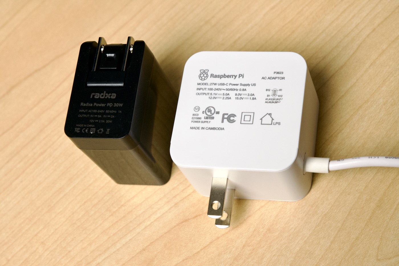Radxa USB-C PD 30W and Pi 5 Power adapter PSU