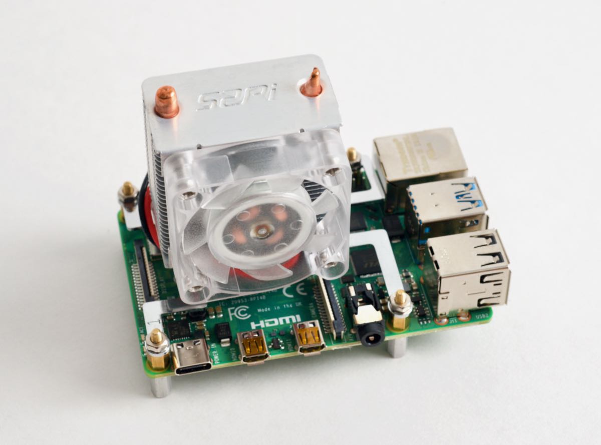 Rasbperry Pi with S2Pi ICE Tower Cooling Fan