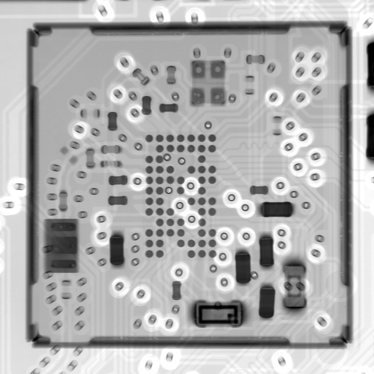 Raspberry Pi Zero 2 W WiFi Bluetooth undercover X-ray shot