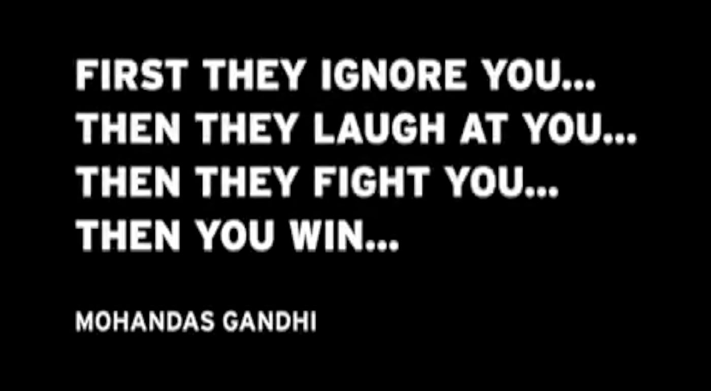 RHEL Gandhi Quote