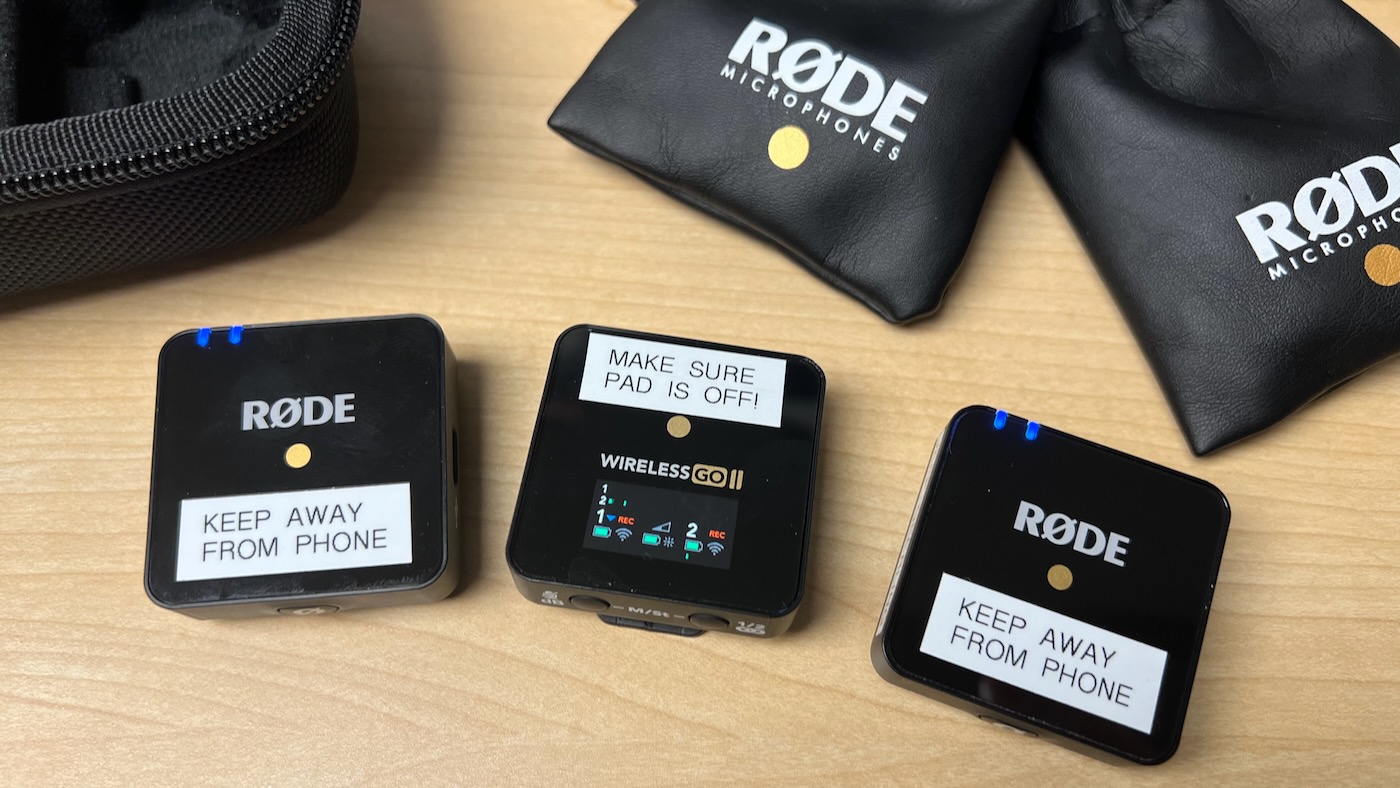 Rode Wireless Go II pad indicator RFI noise