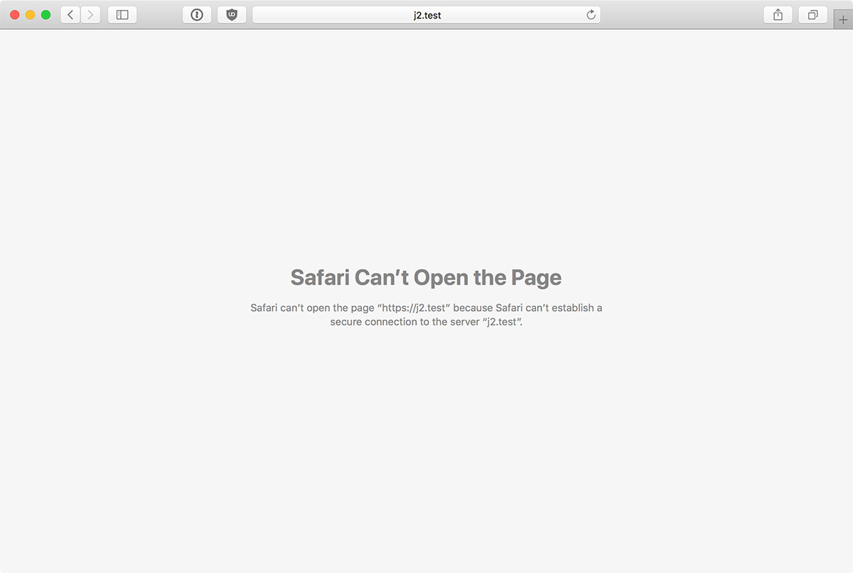 Safari Can't Open the Page - Safari can't open the page because Safari can't establish a secure connection to the server servername.