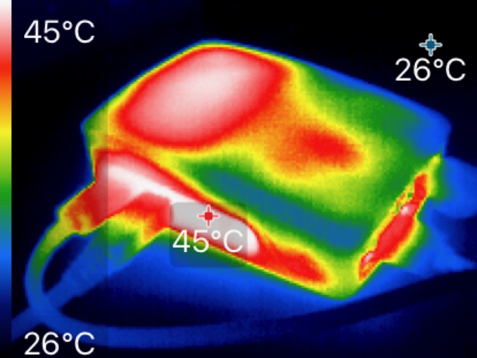 Seek Thermal Image of Pi in Case with Case Fan