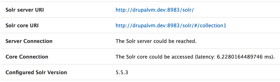 Apache Solr server connection details in Search API configuration