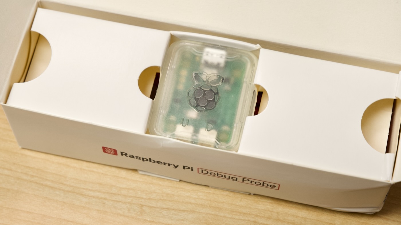 Raspberry Pi Debug Probe in box