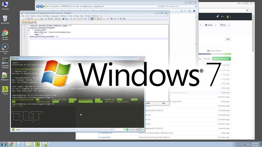 Windows 7 - Drupal VM and BLT Setup Guide