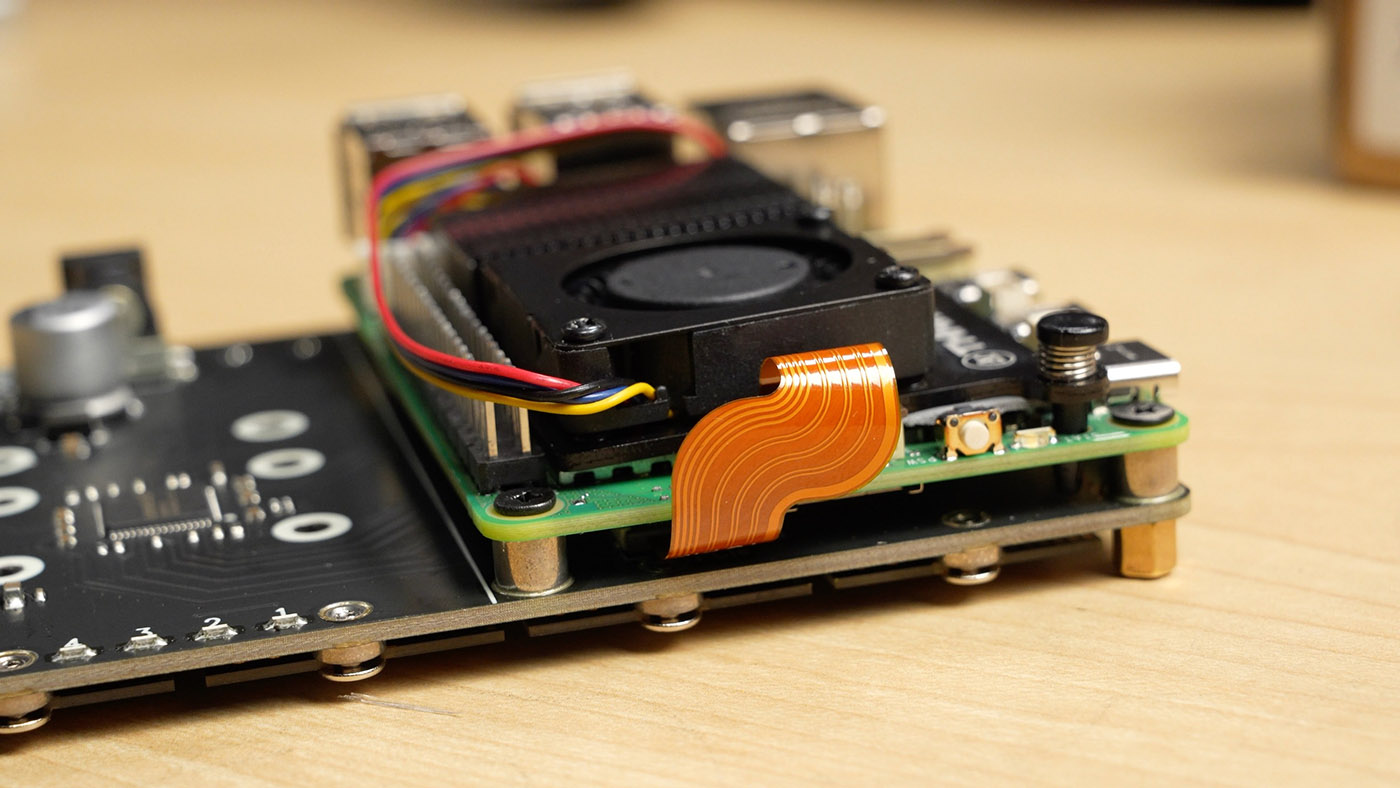 Geekworm X1011 PCIe FFC with angled bends to bypass microSD card slot