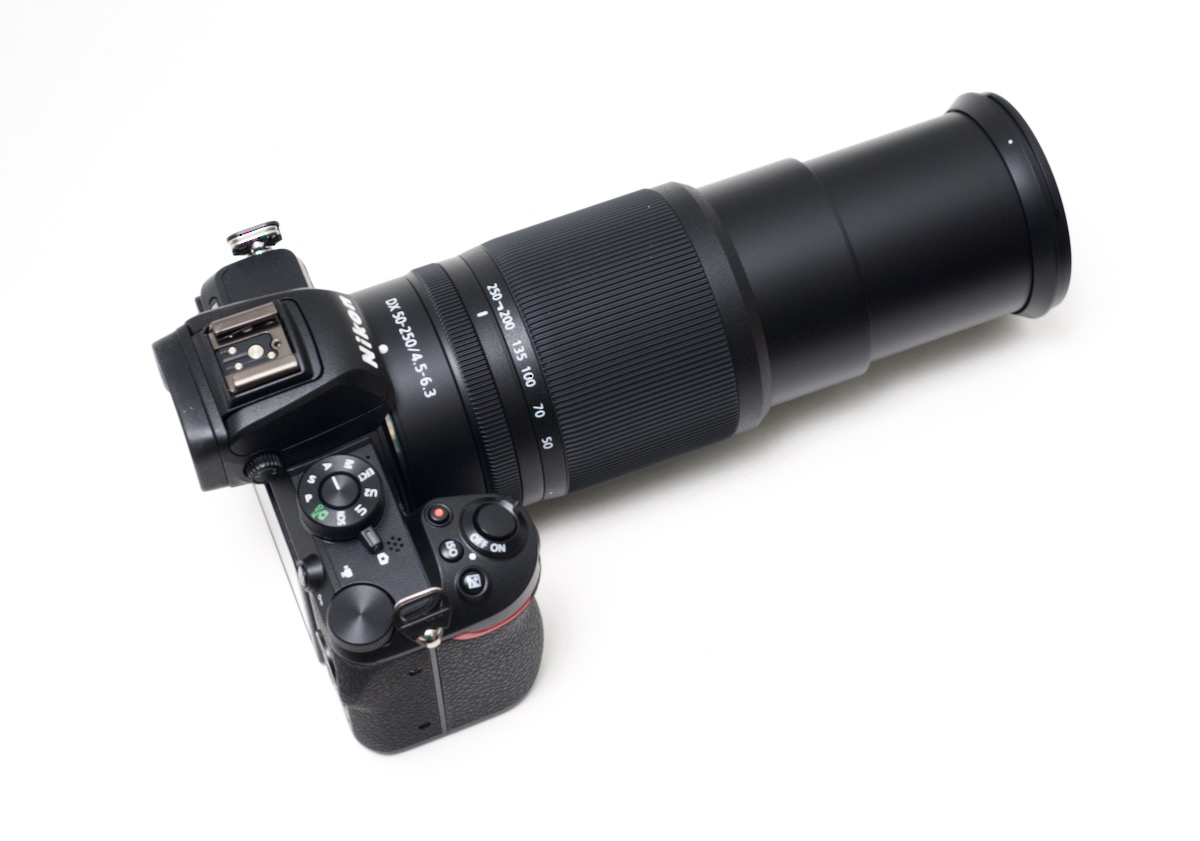 Z50 with 50-250mm zoom lens fully extended