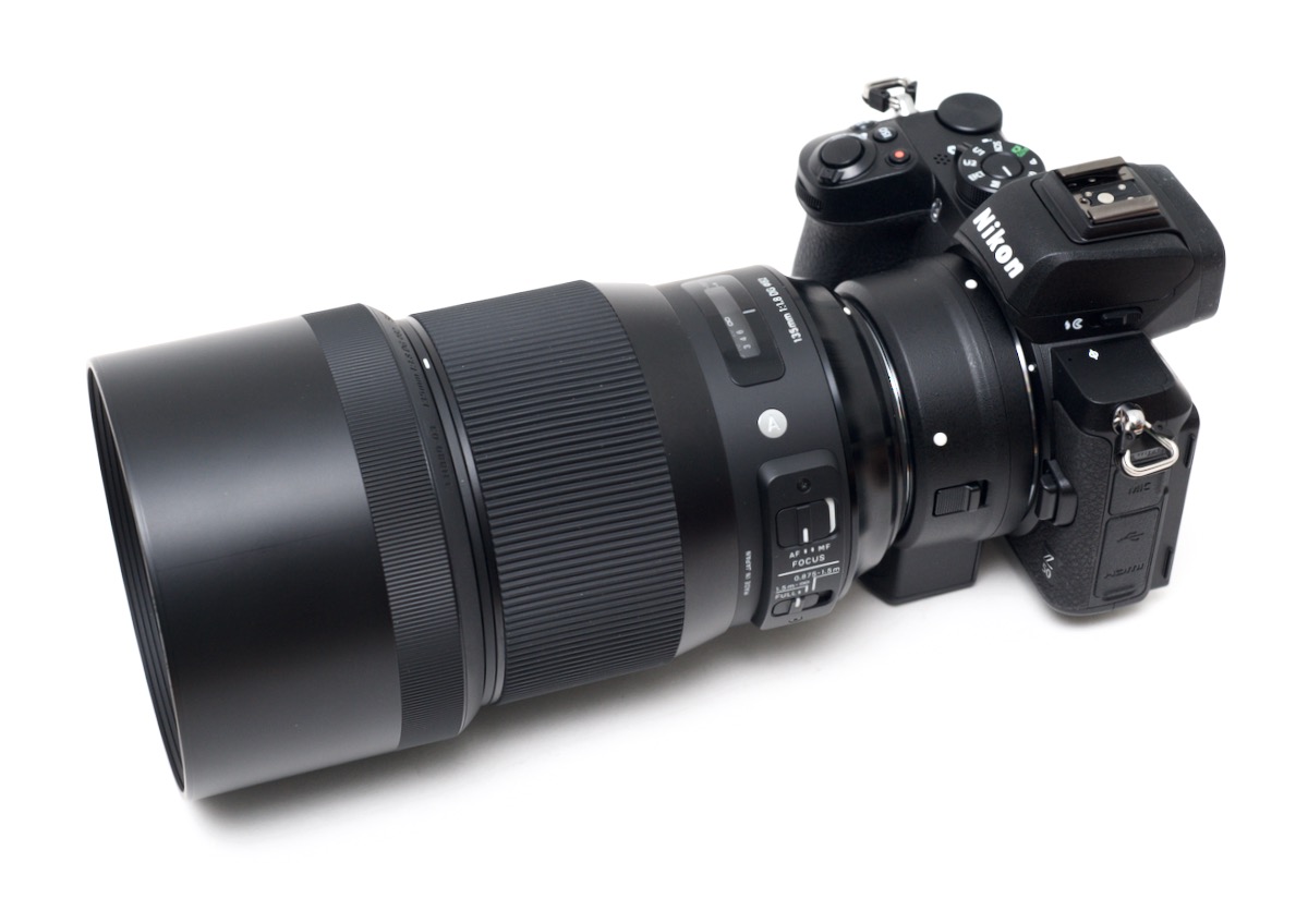 Nikon Z50 with FTZ and Sigma 135mm Art