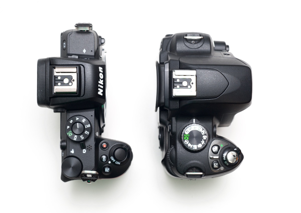 Nikon Z50 vs D60 body size