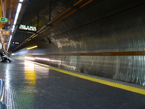 Subway Stop in Italy's Metro System