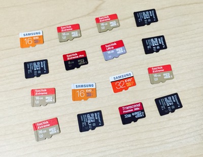 Variety of microSD cards tested with the Raspberry Pi model 2 B