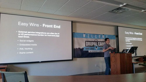 geerlingguy delivers presentation on High Performance Drupal at DrupalCamp St. Louis 2015