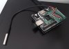 DS18B20 1-wire temperature sensor wired into Raspberry Pi A+